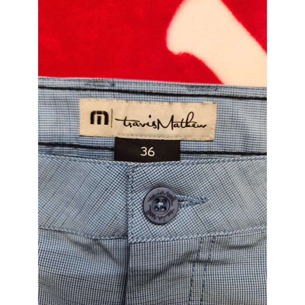 TravisMathew Golf Shorts Men’s Size 36 Blue Performance Stretch Casual Flat... - Picture 2 of 7